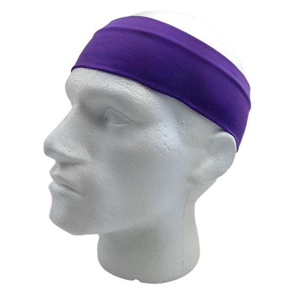 Headbands Plain Headband Elastic Stretch Sports Yoga Hair Band Unisex 8Cm Wide Wrap Purple