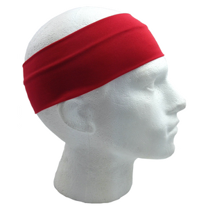 Headbands Plain Headband Elastic Stretch Sports Yoga Hair Band Unisex 8Cm Wide Wrap Red