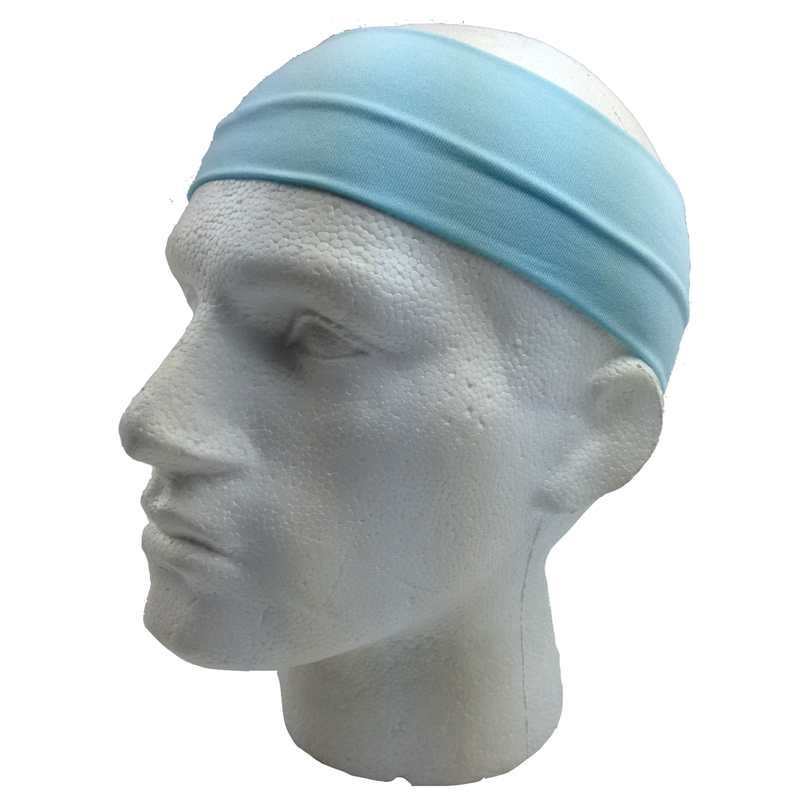 Headbands Plain Headband Elastic Stretch Sports Yoga Hair Band Unisex 8Cm Wide Wrap Sky Blue