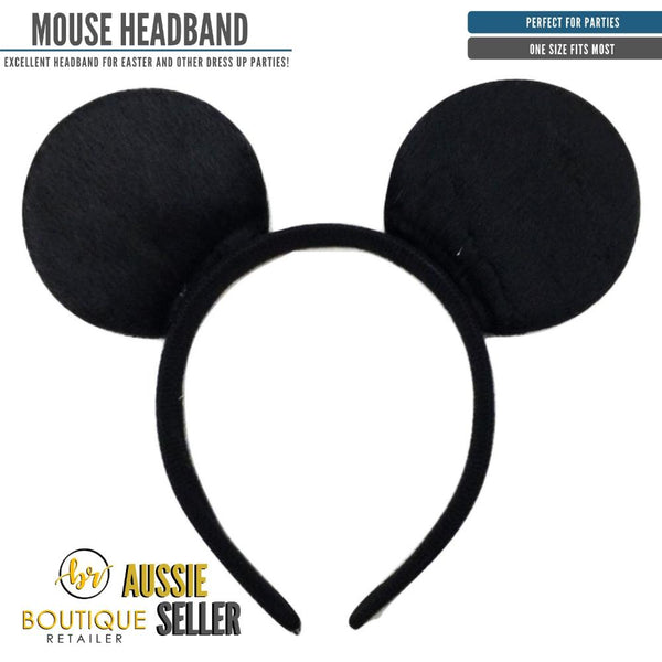 Hats Mickey Minnie Mouse Headband Costume Halloween Party Hair Band Black