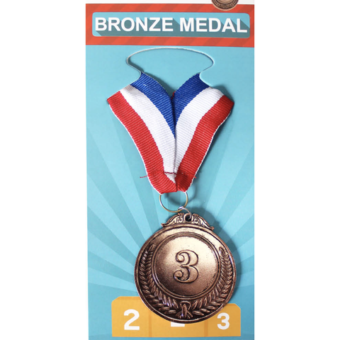 Other Sports 3Rd Metal Bronze Winner Medals Sports Day School 46Cm Ribbon