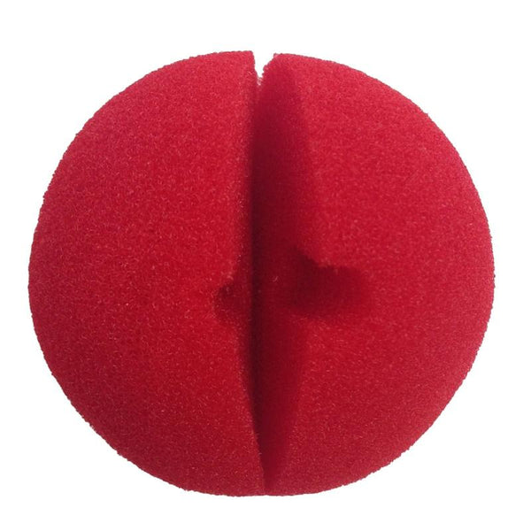 Unisex Costumes Soft Clown Nose Costume Dress Up Halloween Spongy Sponge Circus Fancy Fun Silly Red