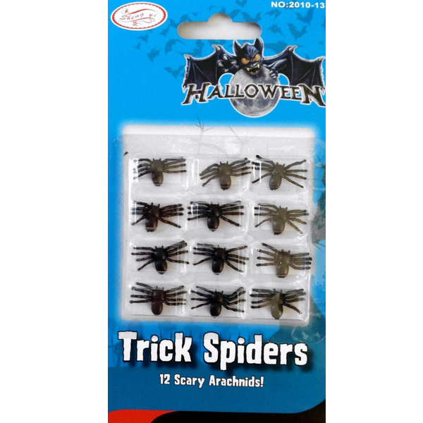 Novelty Mini Fake Spiders Trick Halloween Scary Arachnids Gag Toy For Kids And Babies