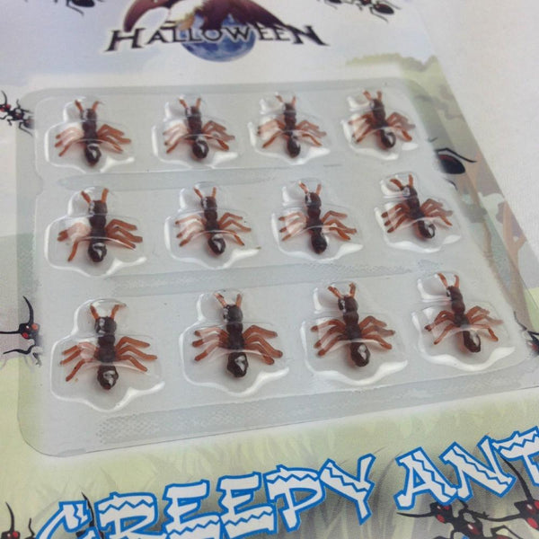 Novelty Mini Fake Ants Trick Halloween Scary Creepy Joke Prank Small Gag Toy Bug 12