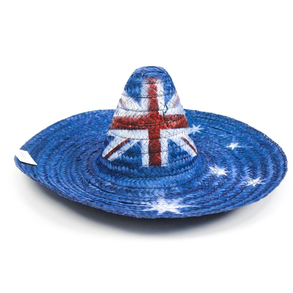 Hats Mexican Sombrero Hat W Australian Aussie Flag Design Party Costume 55Cm