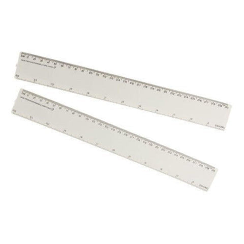 Rulers 50X Bio Ruler 30Cm Eco Friendly Biodegradable Corn Bulk School Office White