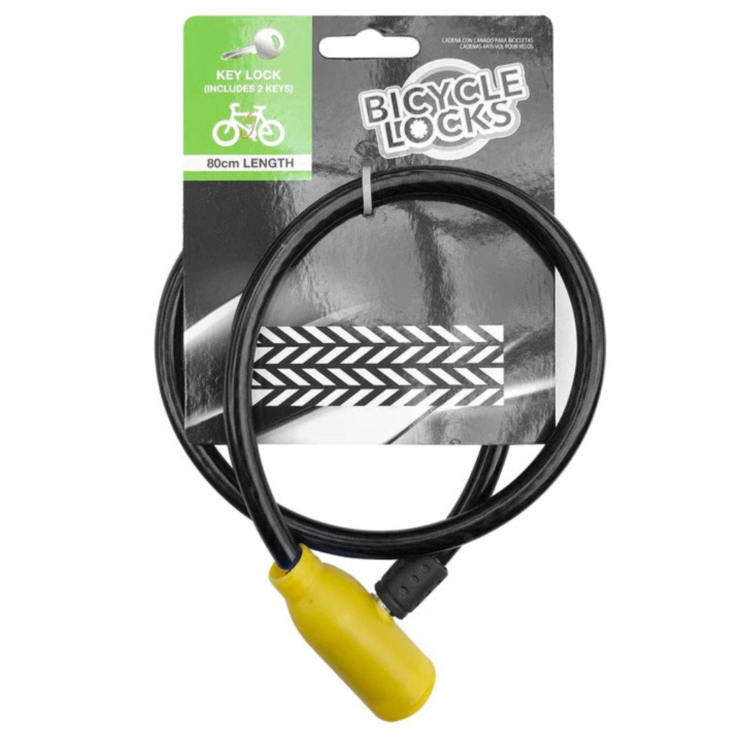 Locks & Security 80Cm Bicycle Lock With Keys Bike Scooter