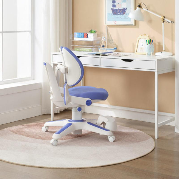 Home Office Desks Ergonomic Children Kids Study Desk And Chair Set Height Adjustable Blue