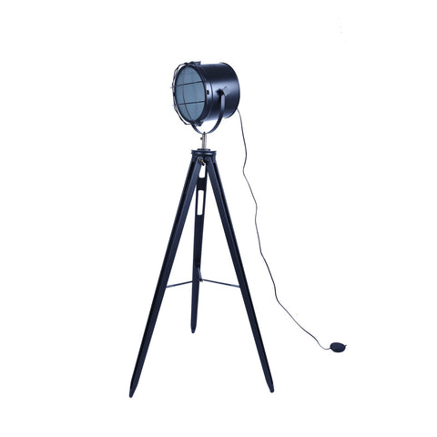 Floor Lamps 158Cm Nautical Tripod Floor Lamp W Matte Black Head Searchlight Spot Light