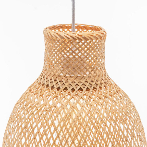 Chandeliers & Ceiling Fixtures Natural Woven Bamboo Cone Pendant Lamp Hanging Light Bell Shade Boho Tropical