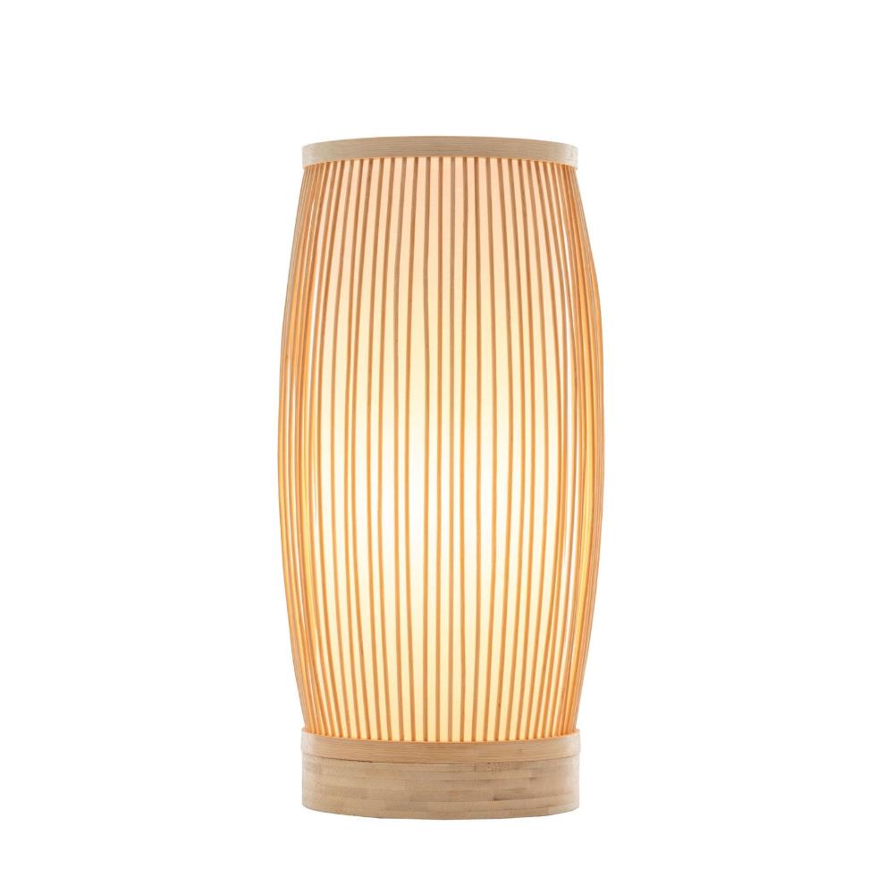 Lamps Natural Woven Bamboo Cylinder Table Lamp Light Shade Boho Tropical Coastal