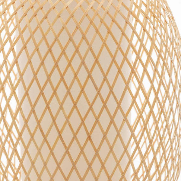 Lamps Natural Woven Bamboo Oval Table Lamp Light Shade Boho Tropical Coastal