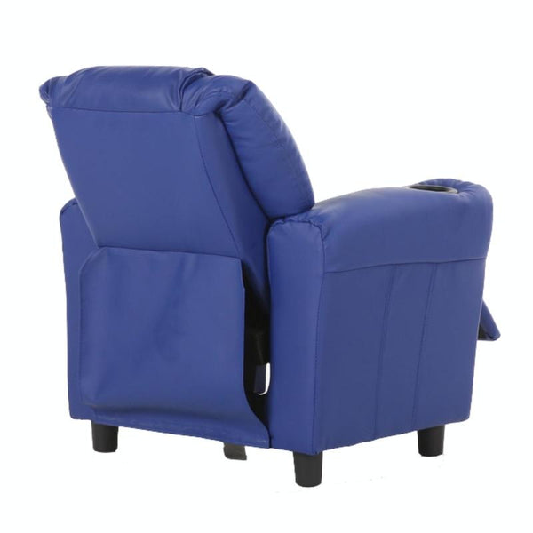 Kids Chairs Set Of 2 Oliver Kids Recliner Chair Sofa Children Lounge Couch Pu Armchair Blue