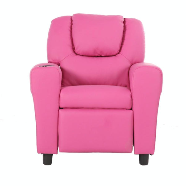 Kids Chairs Set Of 2 Oliver Kids Recliner Chair Sofa Children Lounge Couch Pu Armchair Pink