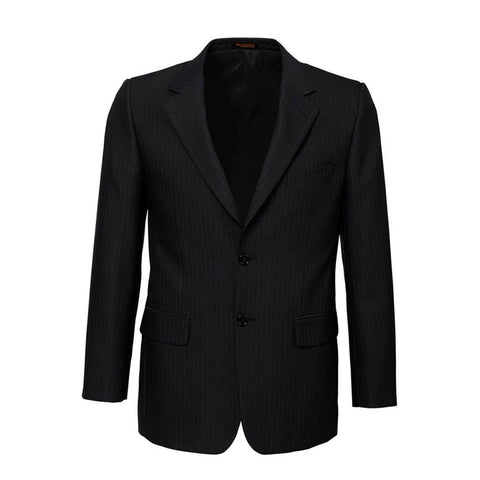 Coats, Jackets & Vests Mens Single Breasted 2 Button Suit Jacket Work Business Pin Striped Black 137