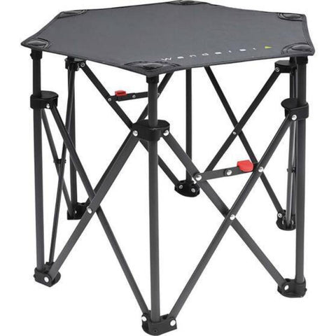 Camping Tables Wanderer Hex Small Quad Foldable Table Camping Fishing Outdoors