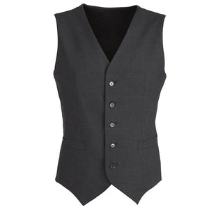 Coats, Jackets & Vests Mens Wool Blend Vest With Knitted Back Waistcoat Sleeveless Charcoal 132