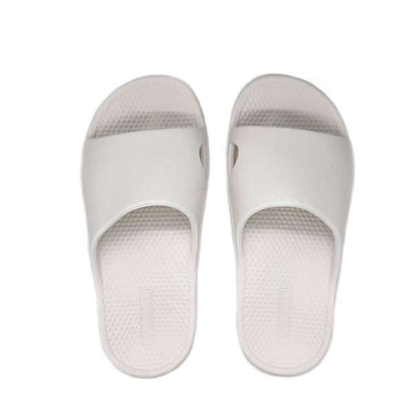 Slippers Archline Rebound Orthotic Slides Flip Flop Thongs Slip On Support White