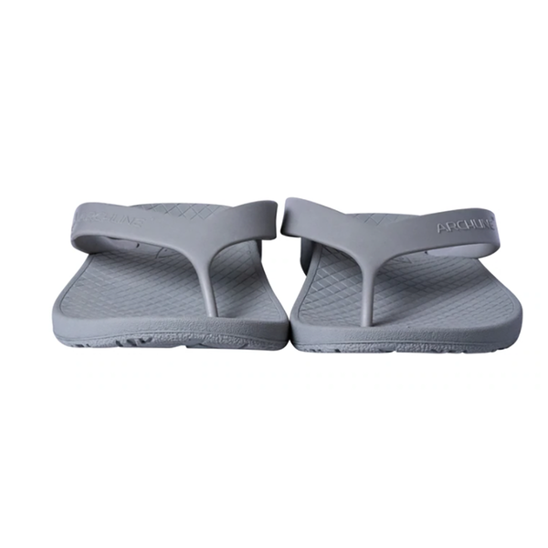 Slippers Archline Orthotic Flip Flops Thongs Support Shoes Footwear Grey