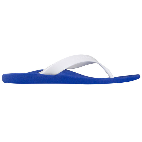 Slippers Archline Orthotic Thongs Support Shoes Footwear Flip Flops Orthopedic Blue/White