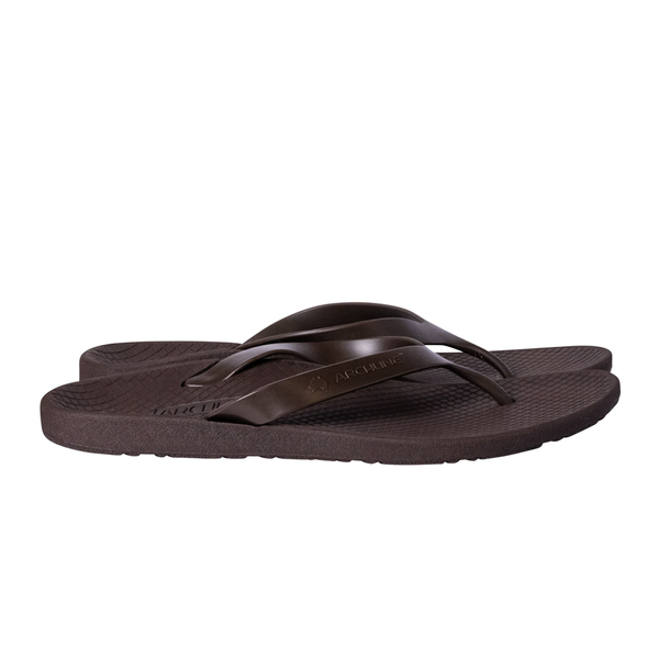 Slippers Archline Orthotic Thongs Support Shoes Footwear Flip Flops Orthopedic Brown/Brown