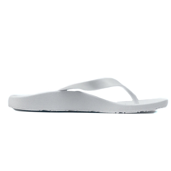 Slippers Archline Orthotic Thongs Support Shoes Footwear Flip Flops Orthopedic White/White