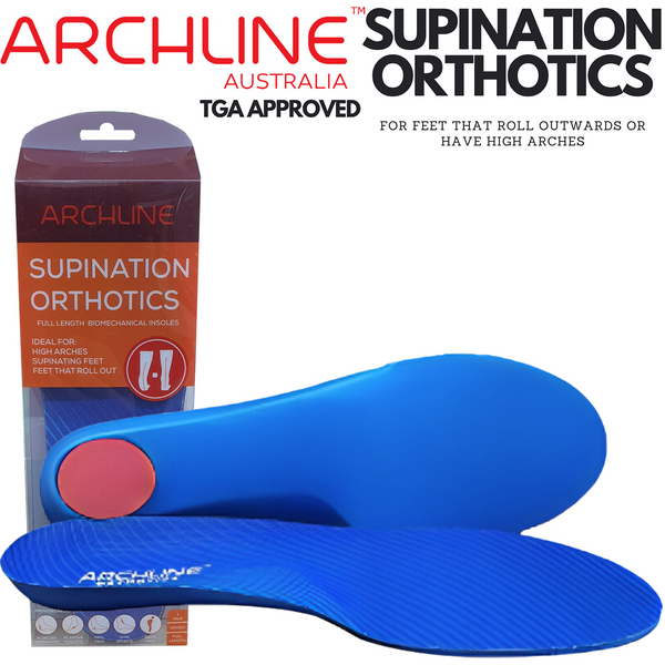 Insoles & Shoe Inserts Archline Supination Orthotic Insoles Full Length (Unisex) Plantar Fasciitis High