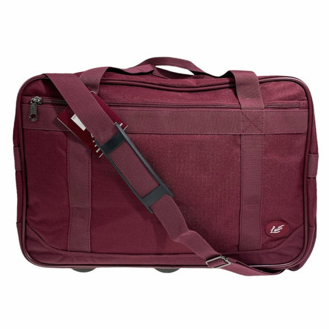 Duffle Bags 44L Foldable Duffel Bag Gym Sports Luggage Travel Foldaway School Bags Maroon