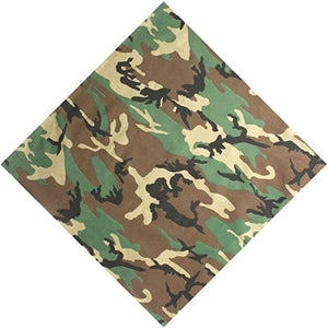 Scarves Bandana Paisley 100% Cotton Head Wrap Durag Bandanna Summer Biker Scarf Mask Army Camouflage