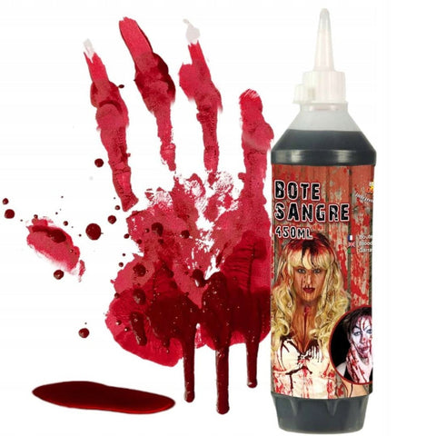 Unisex Costumes 450Ml Bottle Vampire Fake Blood Zombie Halloween Red Make Up Gel Cream Horror