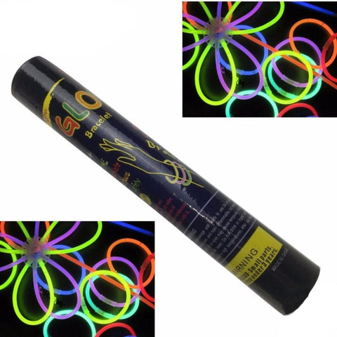 Glow Sticks & Glow Jewellery 50 Glow Sticks Party Light In The Dark Rave Necklace Disco Bulk