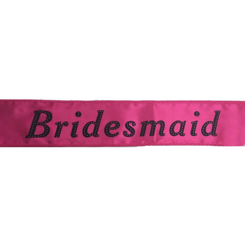 Belts & Sashes Hen's Night Sash Party Girls Wedding Bridesmaid Bridal To Be Satin Sashes (Hot Pink)