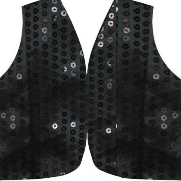 Unisex Costumes Mens Sequin Vest Dance Costume Party Coat Disco Accessory Sparkle Waistcoat