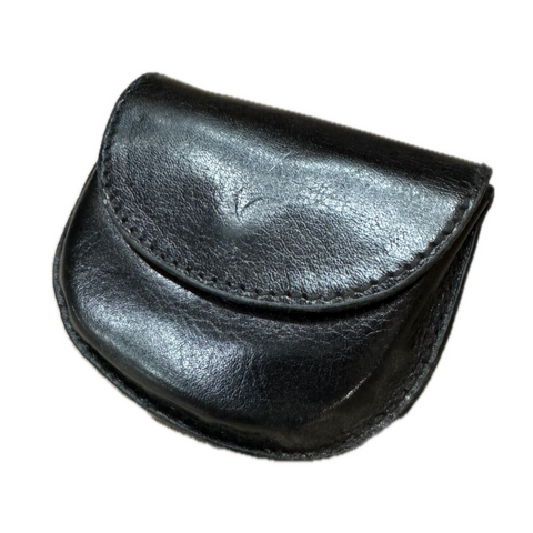 Wallets Milleni Genuine Leather Coin Purse Holder Wallet With Belt Loop Black