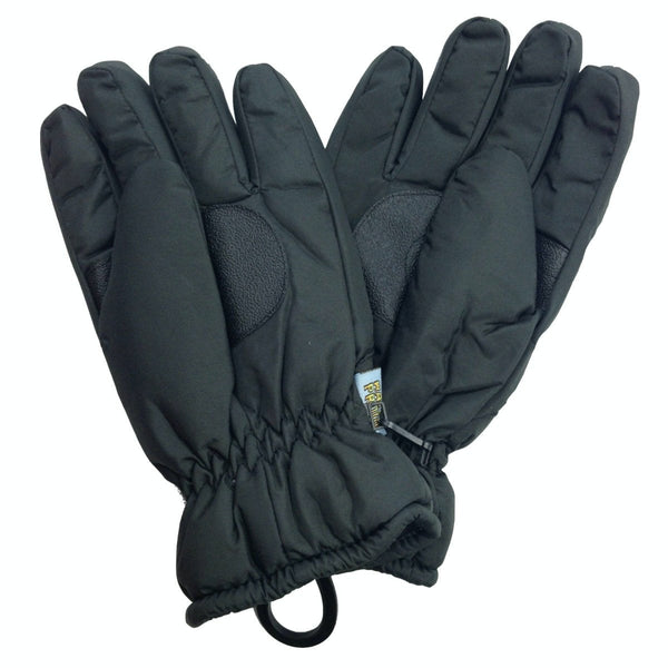 Gloves & Mittens Mens Thermal Ski Gloves Waterproof Warm Winter Snow Insulation Plain Black S/M