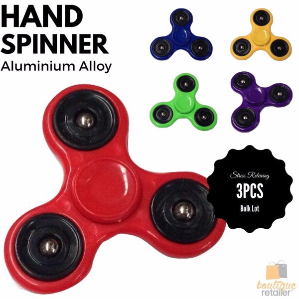 Fidget Blocks 3Pcs Fidget Hand Finger Spinner Focus Stress Reliever Toys For Kids Adults