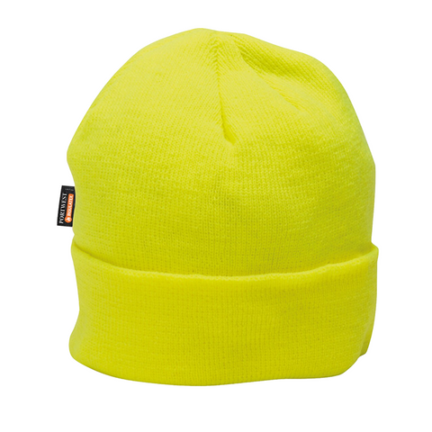 Hats Portwest Insulatex Hi Vis Beanie Fleece Thermal Insulated Workwear Hat Yellow