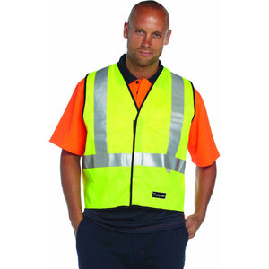 Coats, Jackets & Vests Huski Hi Vis Patrol Vest 3M Reflective Tape Safety Workwear High Visibility Yellow Xl