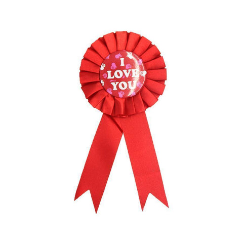 Other Party Supplies I Love You Ribbon Badge Award Fun Rosette Fancy Dress Party Romantic Red