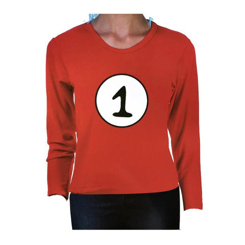 Unisex Costumes Dr. Seuss Kids Cat In The Hat Thing 1 Red Top Party Costume Book Week Childrens