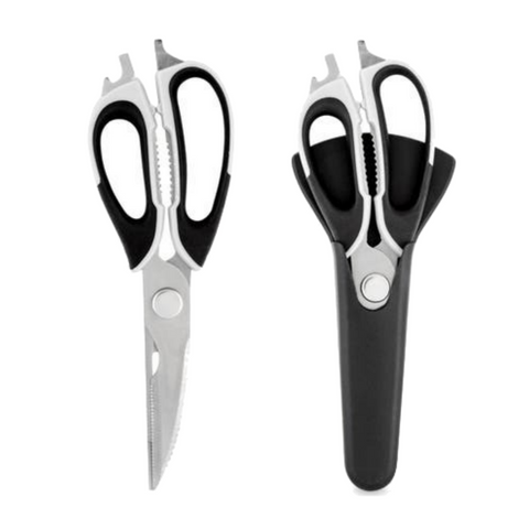 Scissors & Shears 7 In 1 Multi Purpose Kitchen Super Scissors With Magnetic Case For Meat Nuts