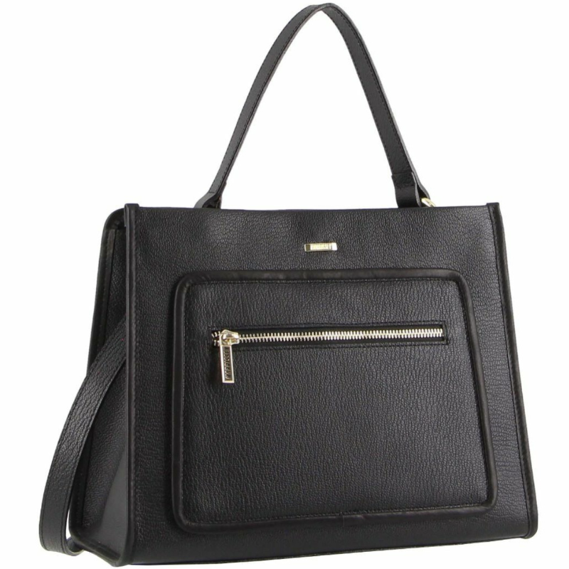 Women's Bags & Handbags Morrissey Ladies Italian Structured Leather Tote Bag Handbag Womens Black