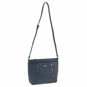 Women's Bags & Handbags Morrissey Italian Womens Structured Leather Cross Body Handbag Bag Ladies Navy