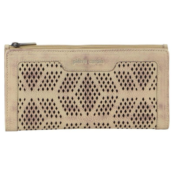 Wallets Pierre Cardin Perforated Leather Ladies Handy Travel Wallet