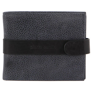 Wallets Pierre Cardin Mens Rfid Woven Embossed Leather Tab Wallet Black