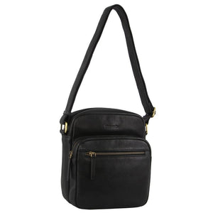 Women's Bags & Handbags Pierre Cardin Mens Leather Cross Body Bag Organiser Black