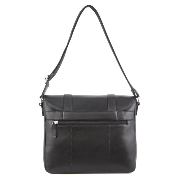 Laptop Cases & Bags Pierre Cardin Pebbled Leather Computer Laptop Bag Overnight Satchel Black