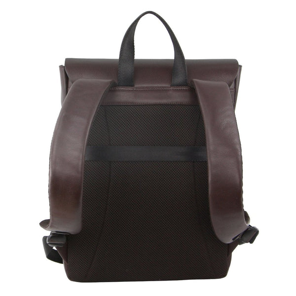 Women's Bags & Handbags Pierre Cardin Premium Leather Backpack Travel Bag Satchel Brown