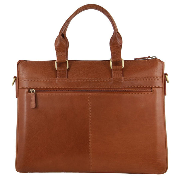 Laptop Cases & Bags Pierre Cardin Mens Leather Briefcase Business Bag Shoulder Laptop Tote Tan