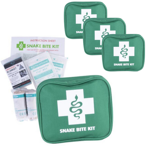 Kits & Bags 3X 9 Piece Australian Snake Bite First Aid Kit Camping Hiking Travel